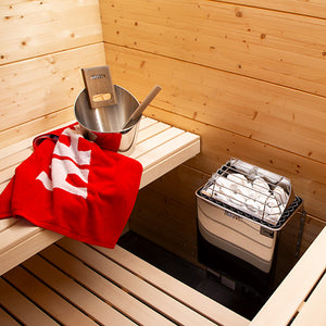 $894.44 Harvia KIP45W Electric Heater + $1,005.56 WiFi controller + $57.78 Harvia AC3000 stones (1 order of sauna stones)