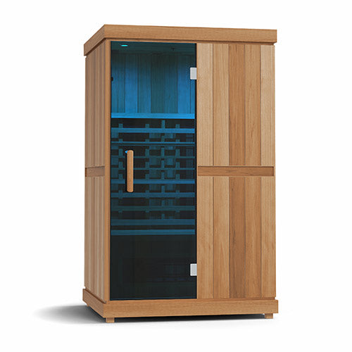 Finnmark FD-2 Full-Spectrum Infrared Sauna 2-Person Home Infrared Sauna, 48”W x 44”D x 78”H