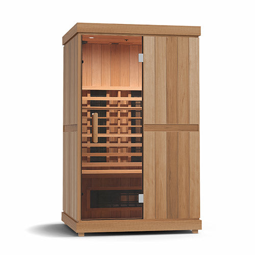 Finnmark FD-2 Full-Spectrum Infrared Sauna 2-Person Home Infrared Sauna, 48”W x 44”D x 78”H