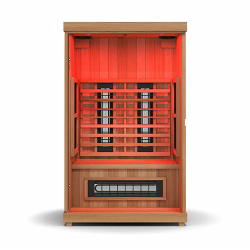 Finnmark FD-2 Full-Spectrum Infrared Sauna 2-Person Home Infrared Sauna, 48”W x 44”D x 78”H