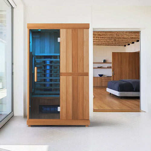 Finnmark FD-2 Full-Spectrum Infrared Sauna 2-Person Home Infrared Sauna, 48”W x 44”D x 78”H