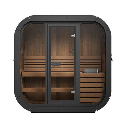 SaunaLife Model CL4G Cube-Series Outdoor Home Sauna Kit, Up to 3 Persons