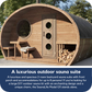 SaunaLife G11 2-Room Outdoor Sauna (8 Person)