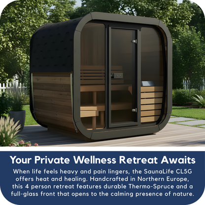 SaunaLife CL5G Outdoor Cube Sauna (4 Person)