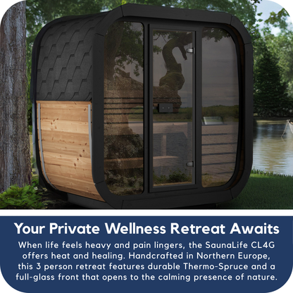 SaunaLife CL4G Outdoor Cube Sauna (3 Person)