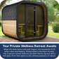 SaunaLife CL7G Outdoor Cube Sauna (6 person)