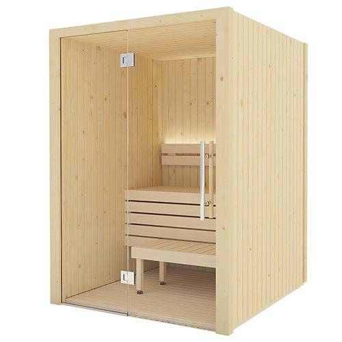 SaunaLife X2 Indoor Sauna with Glass Front (2 Person)