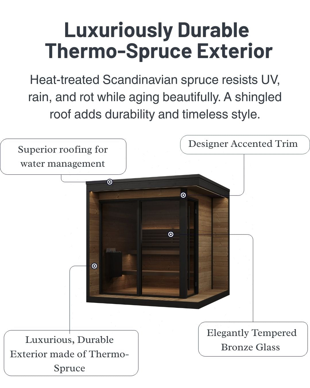 SaunaLife GL6 Outdoor Sauna (6 Person)