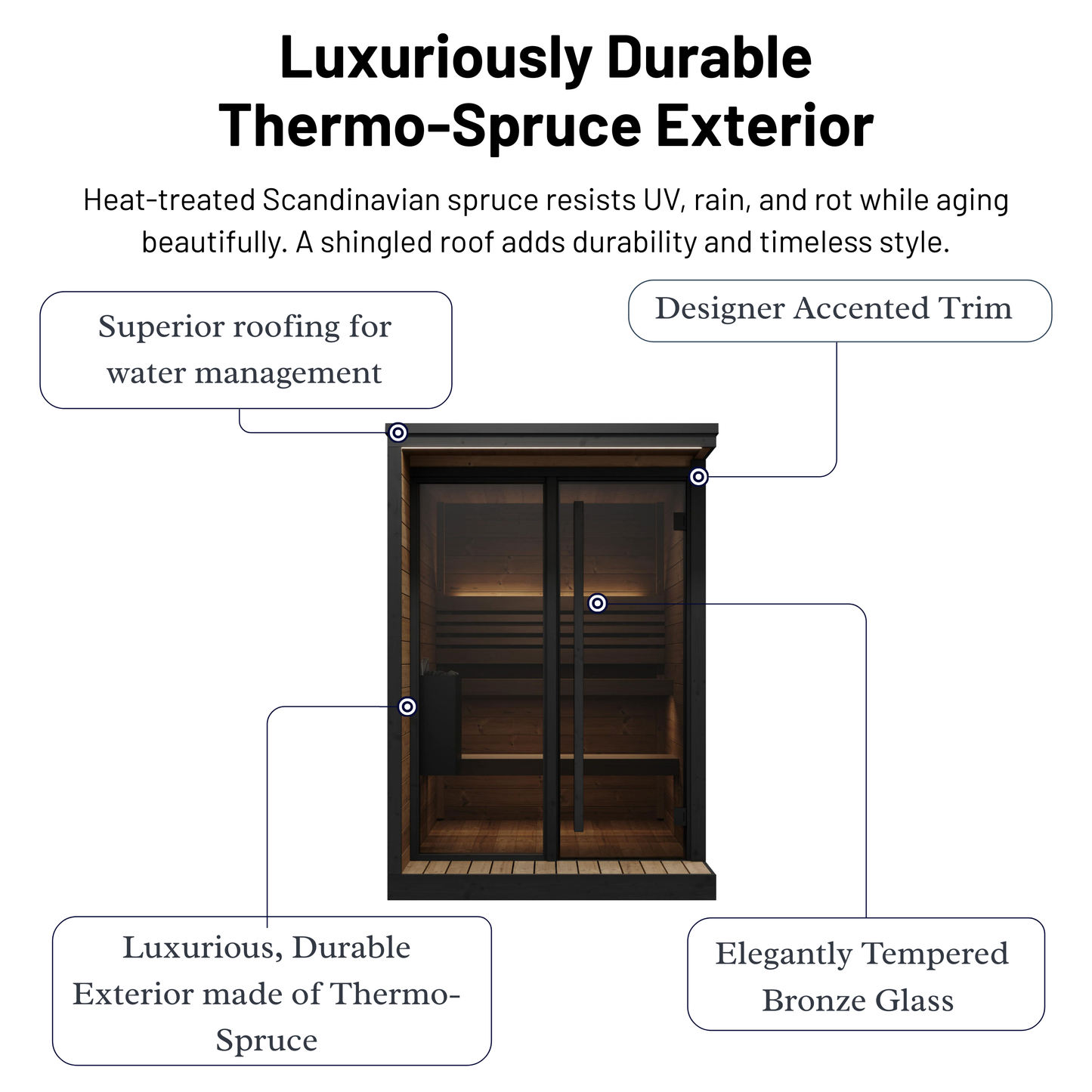 SaunaLife GL6 Outdoor Sauna (6 Person)