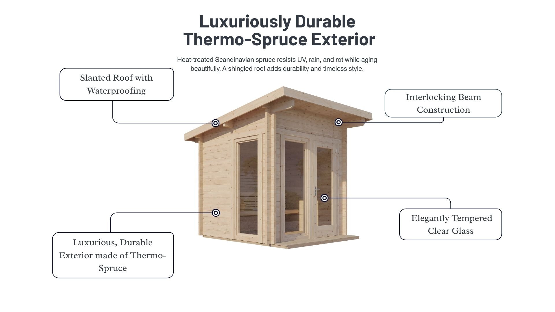 SaunaLife Model G4 Outdoor Home Sauna Kit
