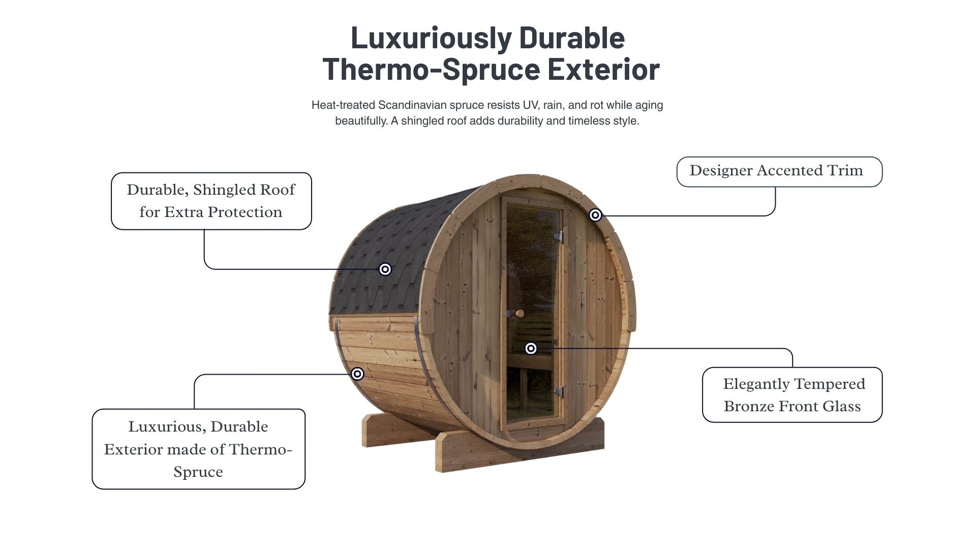 SaunaLife Model E7W Sauna Barrel-Window