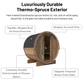 SaunaLife E6 Outdoor Barrel Sauna (3 Person)