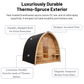 SaunaLife G3 Outdoor Home Sauna Kit (6 Person)
