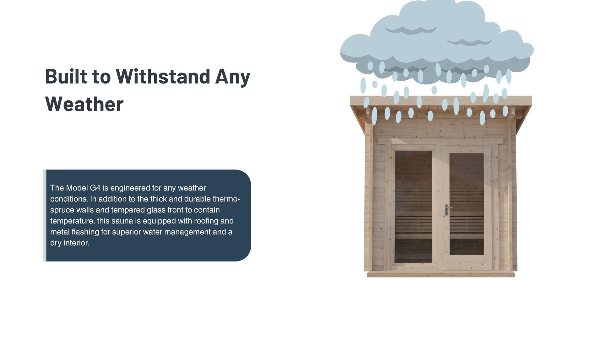 SaunaLife Model G4 Outdoor Sauna (6 person)