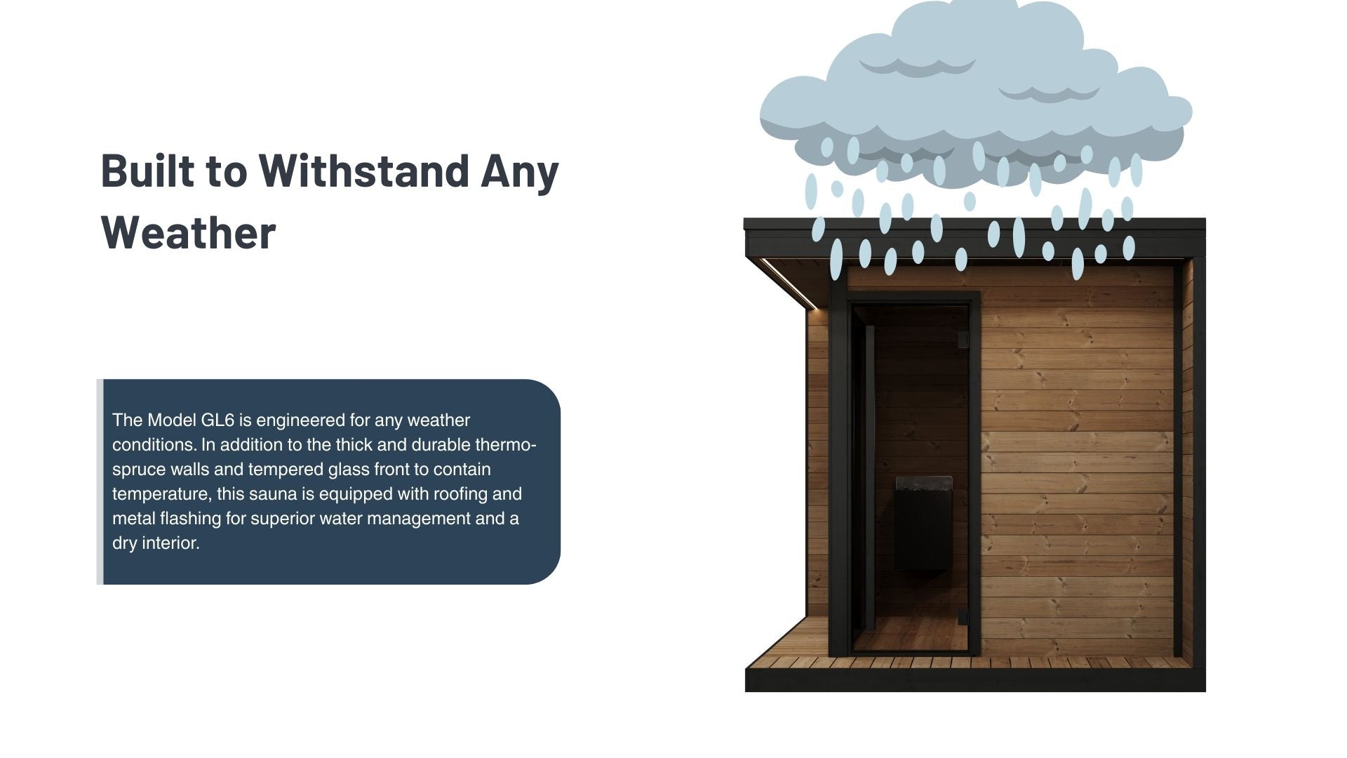 SaunaLife GL6 Outdoor Sauna (6 Person)