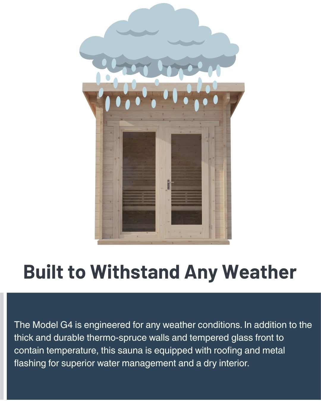 SaunaLife Model G4 Outdoor Sauna (6 person)