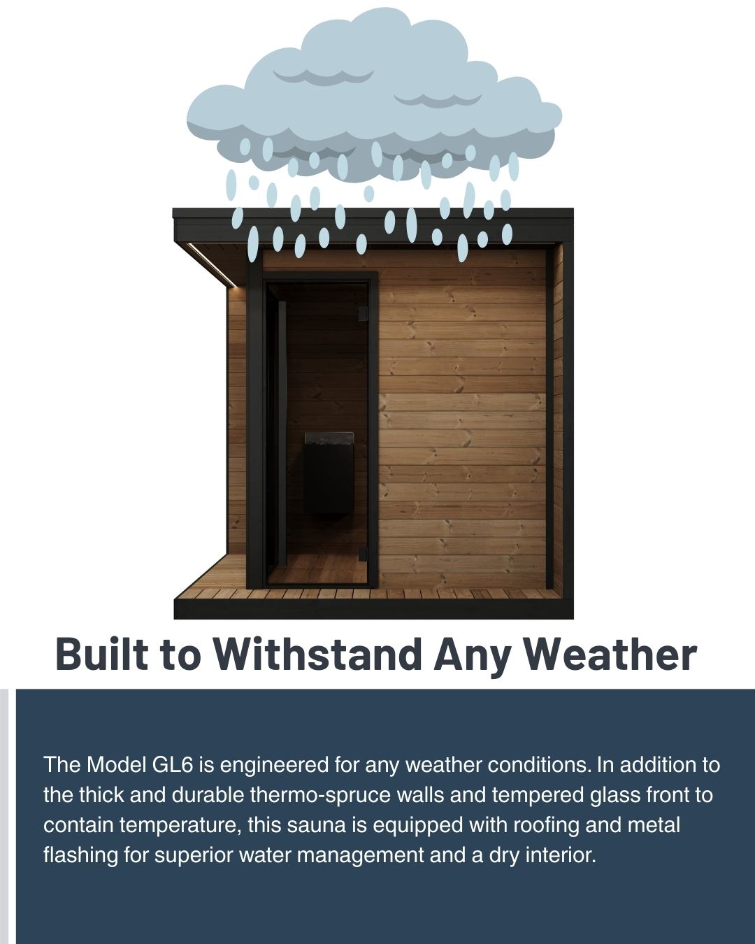 SaunaLife GL6 Outdoor Sauna (6 Person)