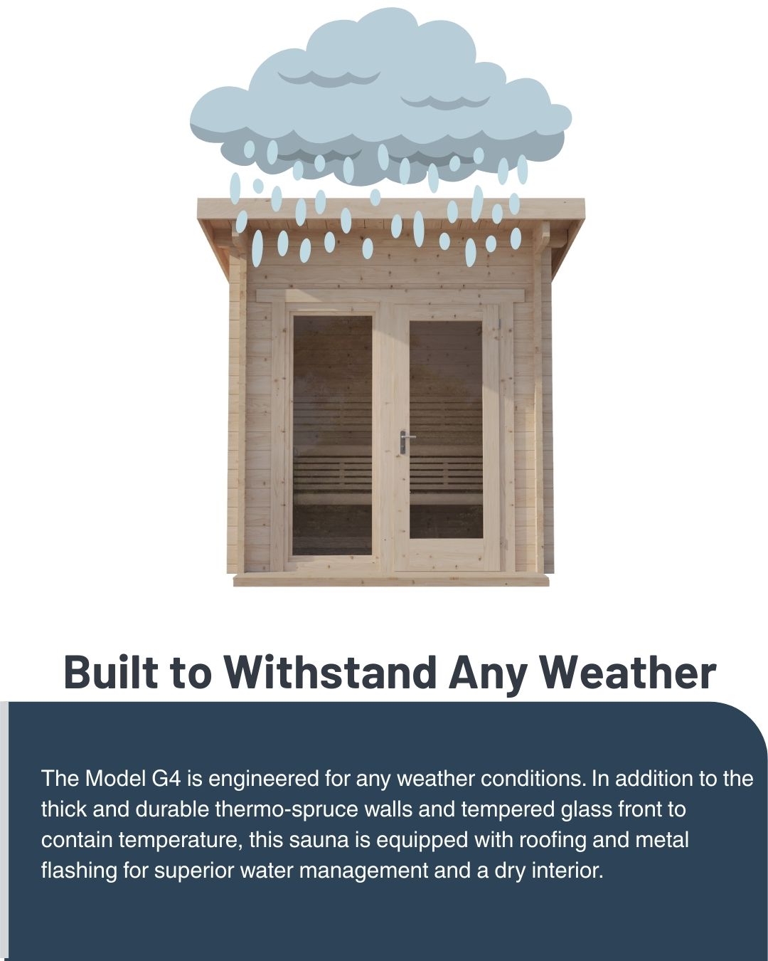 SaunaLife Model G4 Outdoor Home Sauna Kit