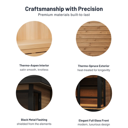 SaunaLife GL6 Outdoor Sauna (6 Person)