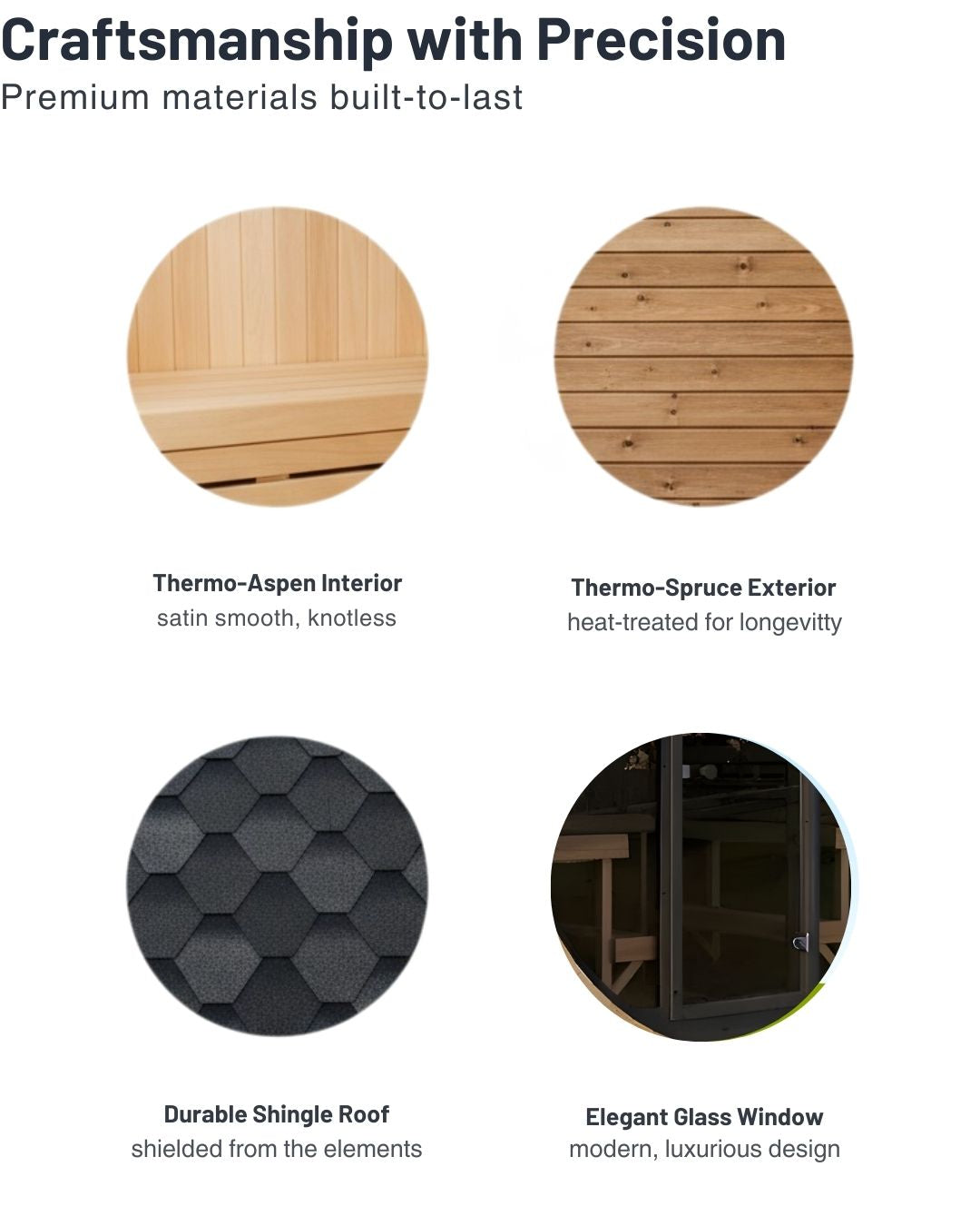 SaunaLife Model E8 Sauna Barrel