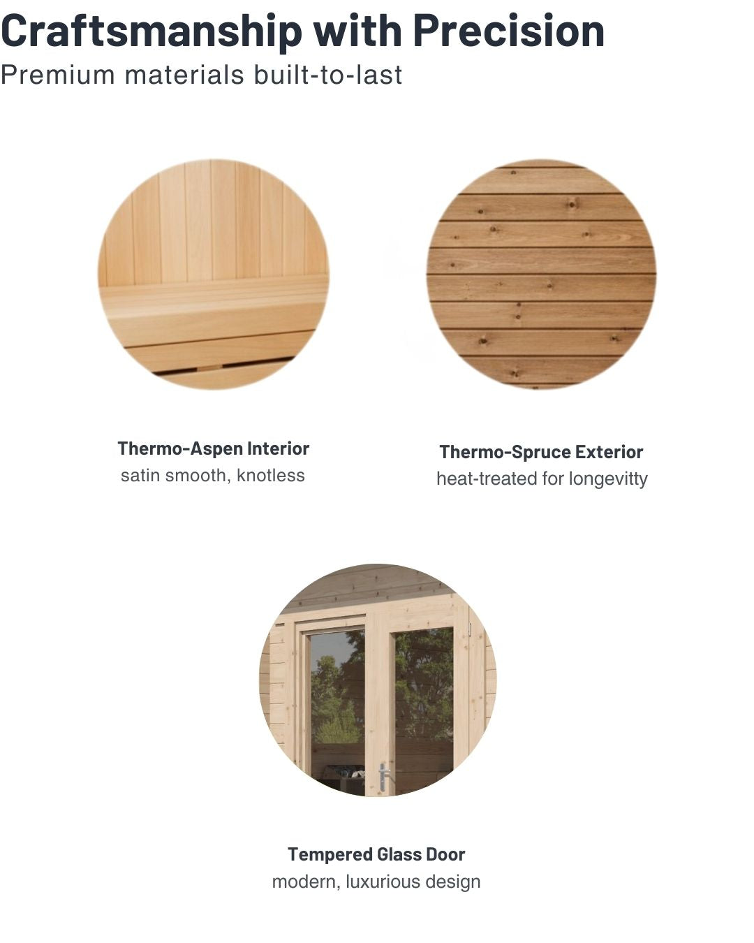 SaunaLife Model G4 Outdoor Home Sauna Kit