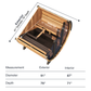 SaunaLife EE8G Outdoor Barrel Sauna (6 person)