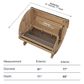 SaunaLife Barrel Outdoor Sauna - 4 Person