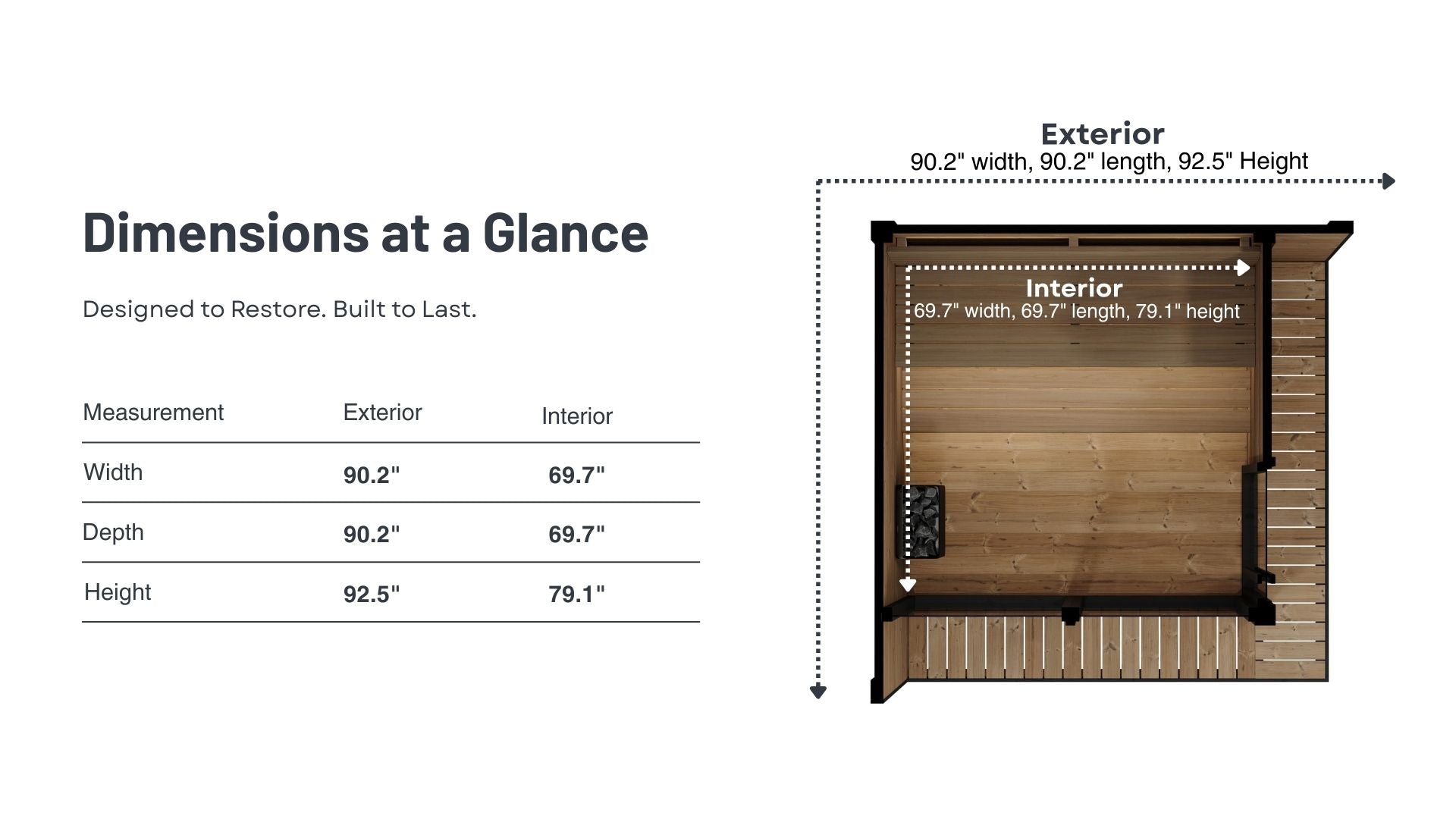 SaunaLife GL6 Outdoor Sauna (6 Person)