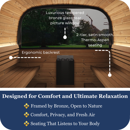 SaunaLife CL12GCP Outdoor Cube Sauna (8 Person)