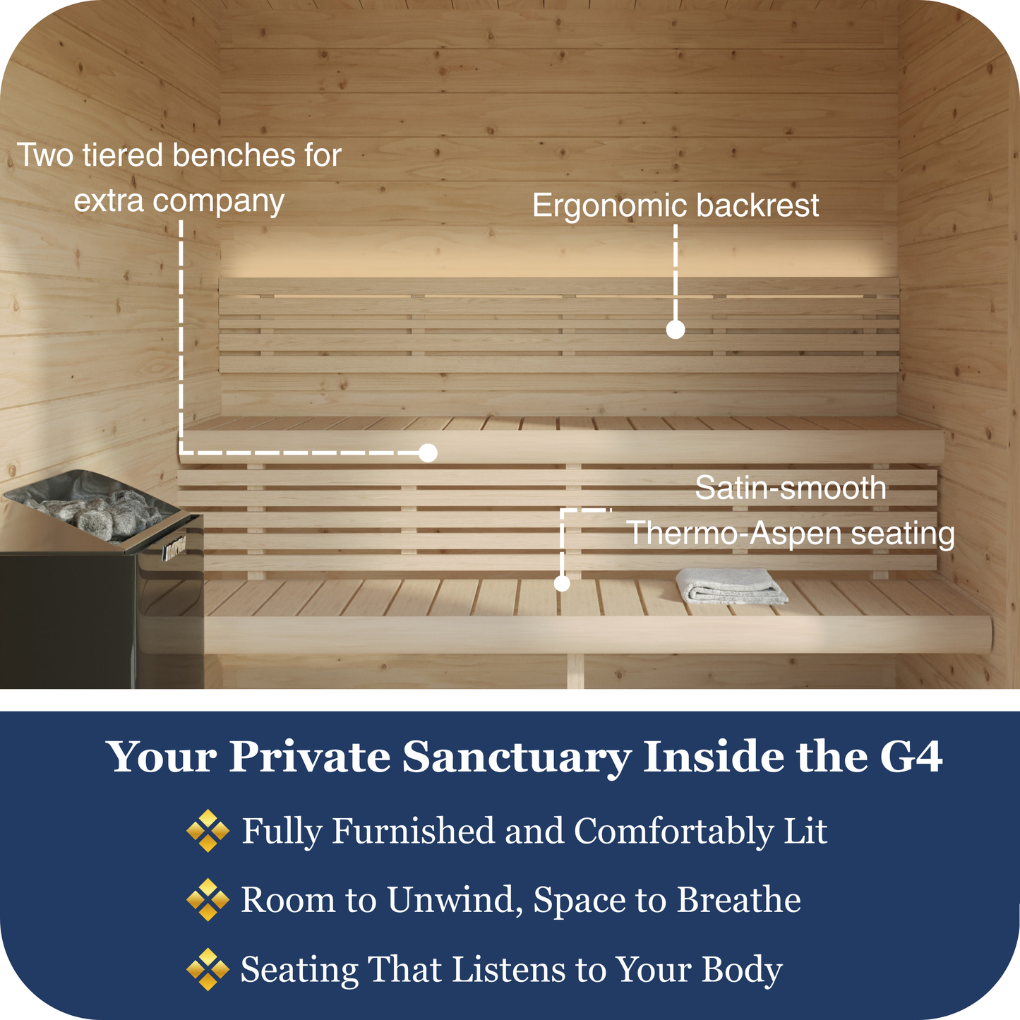 SaunaLife Model G4 Outdoor Sauna (6 person)