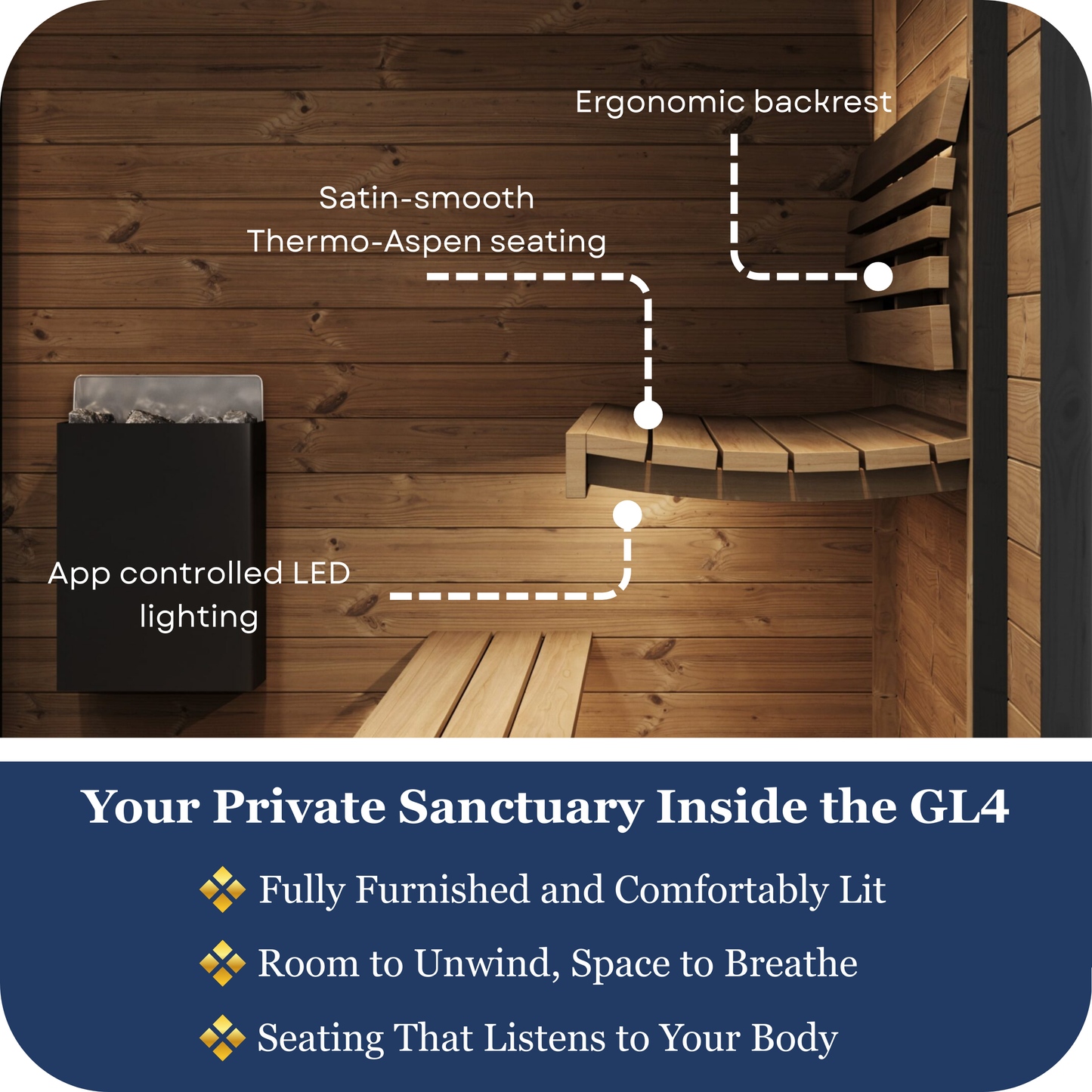 SaunaLife GL4 Outdoor Sauna (4 Person)