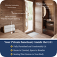 SaunaLife G11 2-Room Outdoor Sauna (8 Person)