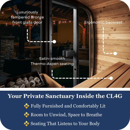 SaunaLife CL4G Outdoor Cube Sauna (3 Person)