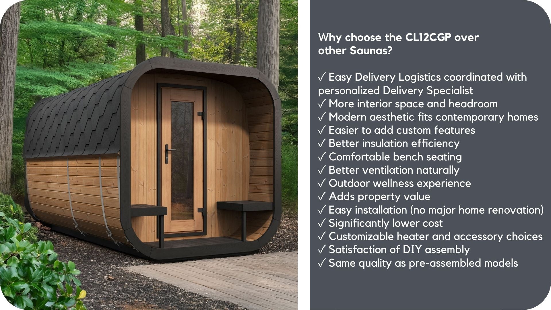 SaunaLife Model CL12GCP