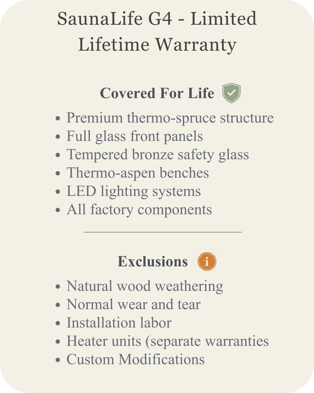 SaunaLife Model G4 Outdoor Sauna (6 person)