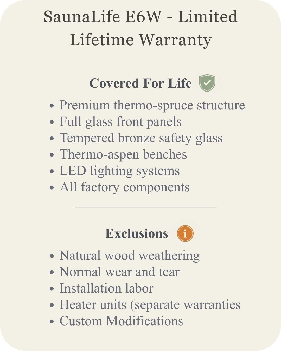 SaunaLife Model E7 Outdoor Barrel Sauna (4 Person)
