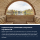 SaunaLife E7W Outdoor Barrel Sauna Rear Window (4 Person)