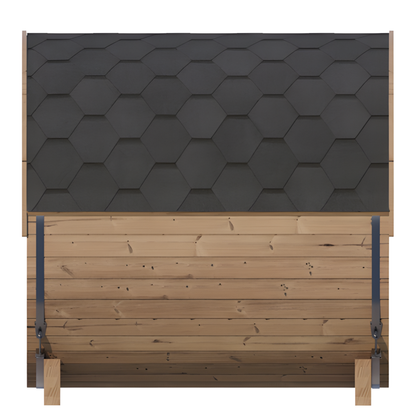 SaunaLife E7W Outdoor Barrel Sauna Rear Window (4 Person)