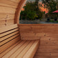 SaunaLife E6W Outdoor Barrel Sauna Rear Window (3 Person)