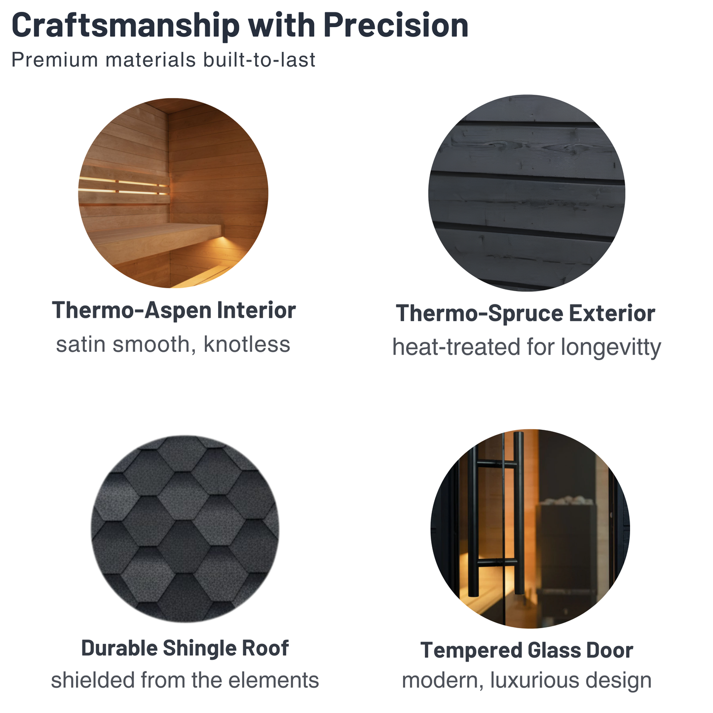 SaunaLife G6 Pre-Assembled Outdoor Sauna (5 Person)