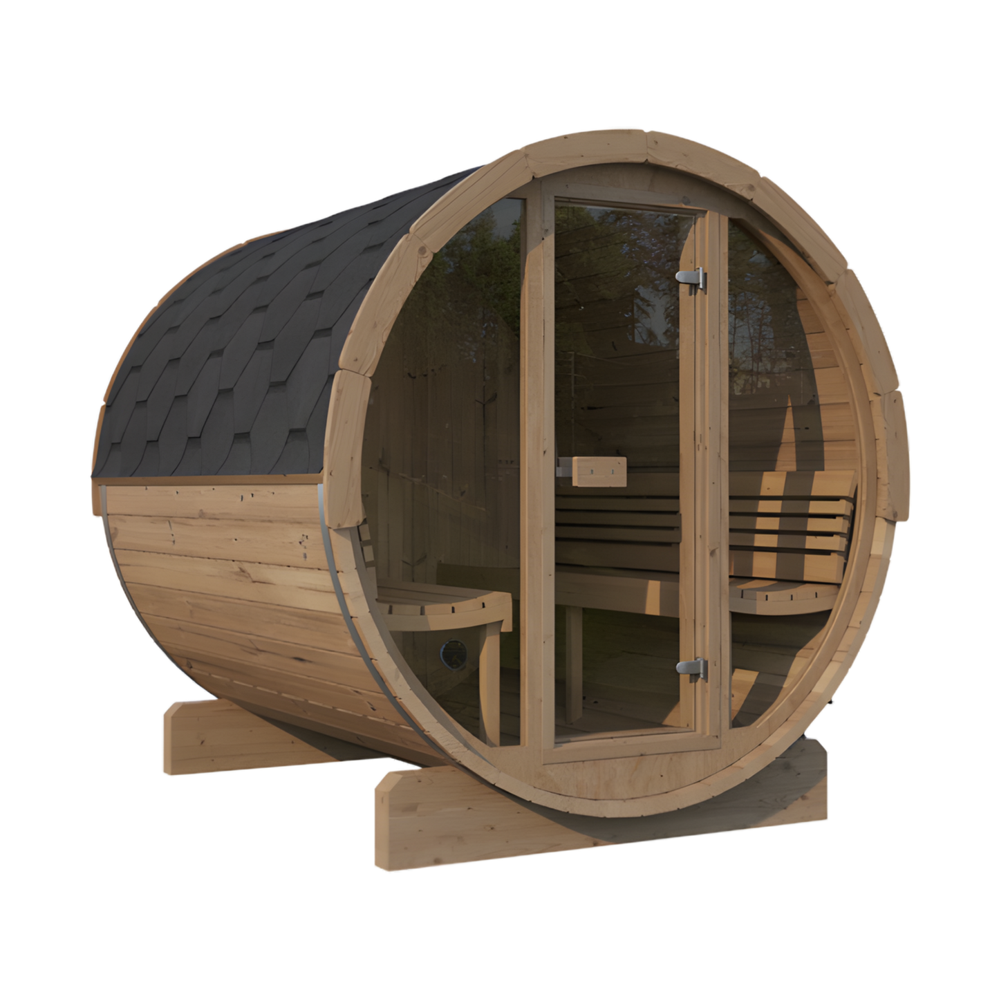 SaunaLife E8G Outdoor Barrel Sauna (6 person)