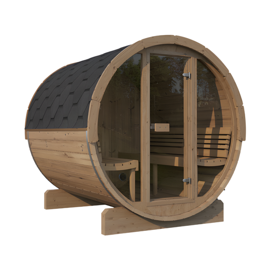 SaunaLife E8G Outdoor Barrel Sauna (6 person)