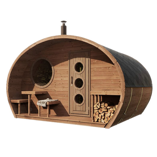 SaunaLife G11 2-Room Outdoor Home Sauna Kit SaunaLife Model G11