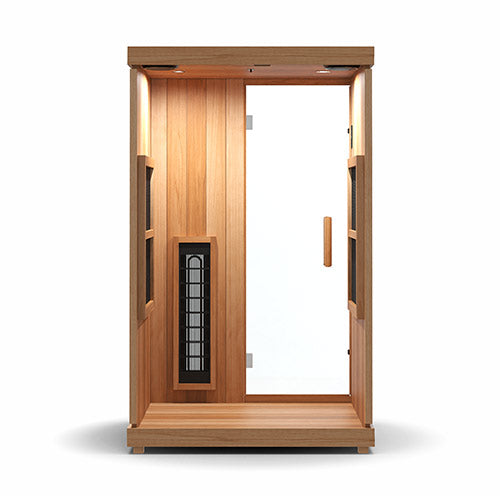 Finnmark FD-2 Full-Spectrum Infrared Sauna 2-Person Home Infrared Sauna, 48”W x 44”D x 78”H