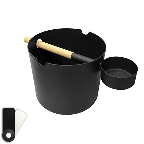 KOLO Bucket and Ladle Sauna Bucket and Ladle Set, Bamboo/Aluminum, 1Gal