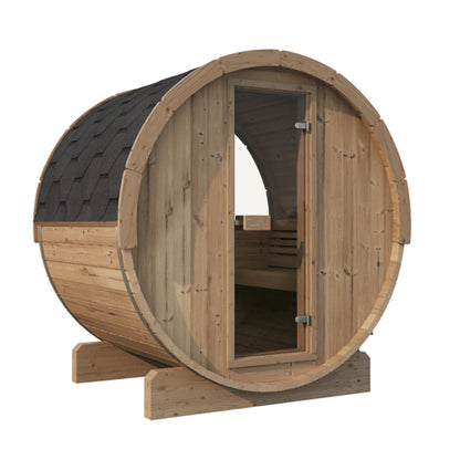 SaunaLife E6W Outdoor Barrel Sauna Rear Window (3 Person)