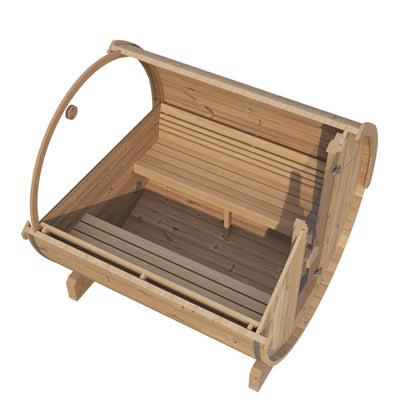 SaunaLife E6W Outdoor Barrel Sauna Rear Window (3 Person)