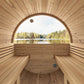 SaunaLife E6W Outdoor Barrel Sauna Rear Window (3 Person)