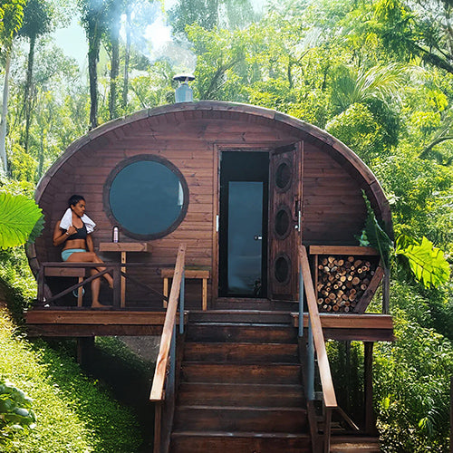SaunaLife G11 2-Room Outdoor Home Sauna Kit SaunaLife Model G11
