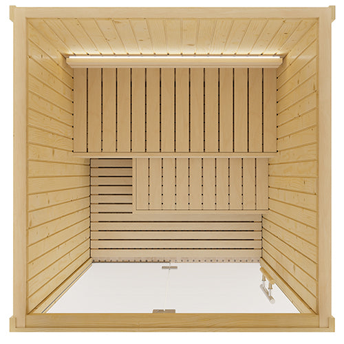 SaunaLife X2 Indoor Sauna with Glass Front (2 Person)